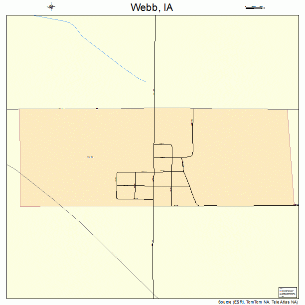 Webb, IA street map