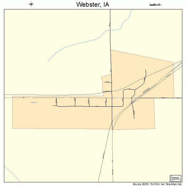Webster, IA street map