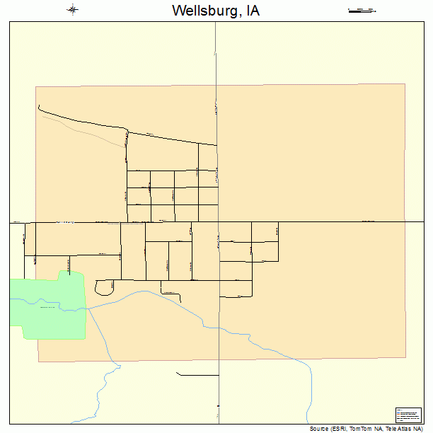 Wellsburg, IA street map