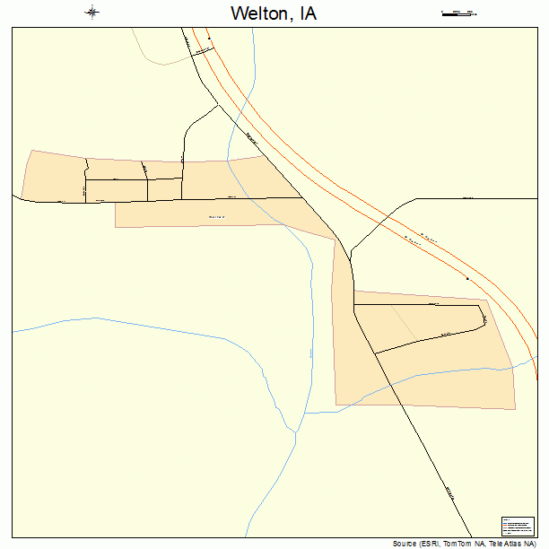 Welton, IA street map