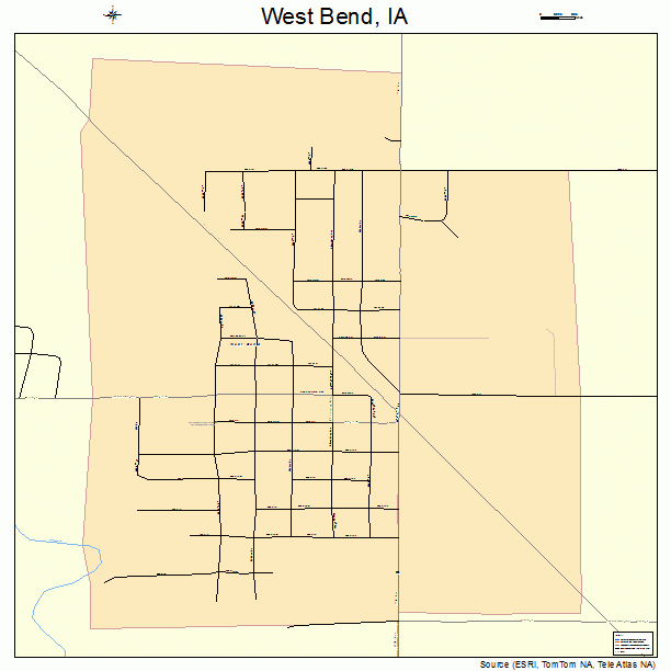 West Bend, IA street map