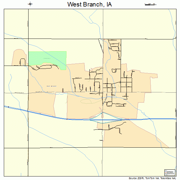 West Branch, IA street map