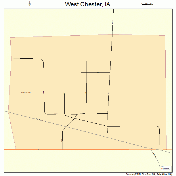 West Chester, IA street map