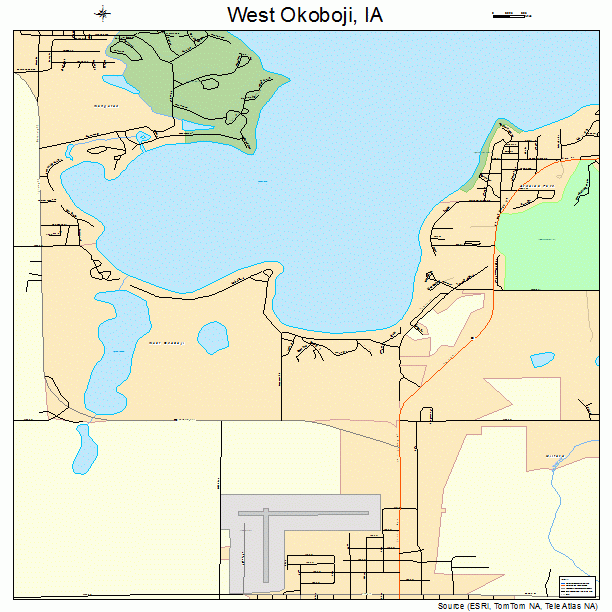 West Okoboji, IA street map