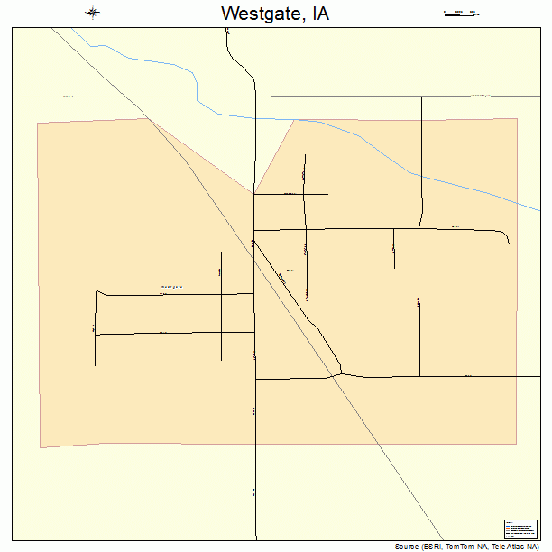 Westgate, IA street map