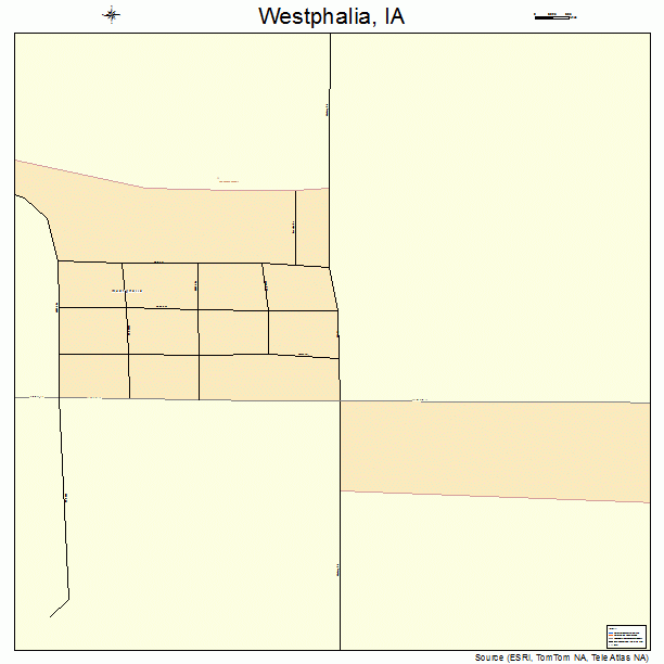Westphalia, IA street map
