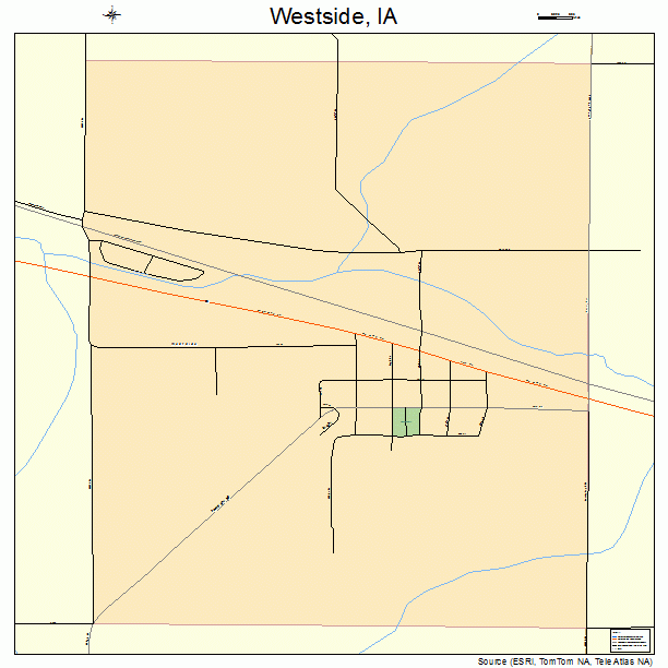 Westside, IA street map