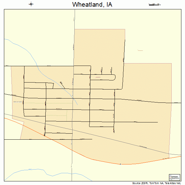 Wheatland, IA street map