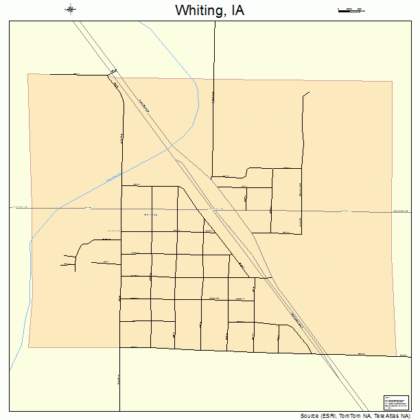 Whiting, IA street map