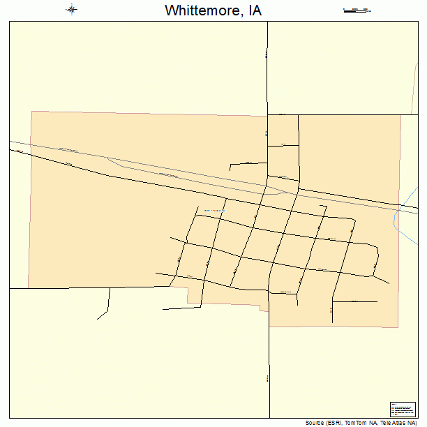 Whittemore, IA street map