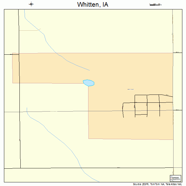 Whitten, IA street map