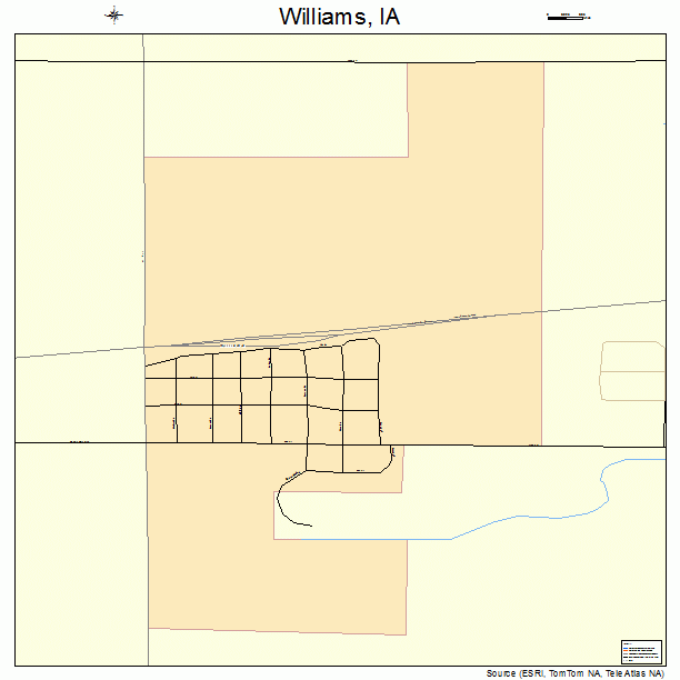 Williams, IA street map