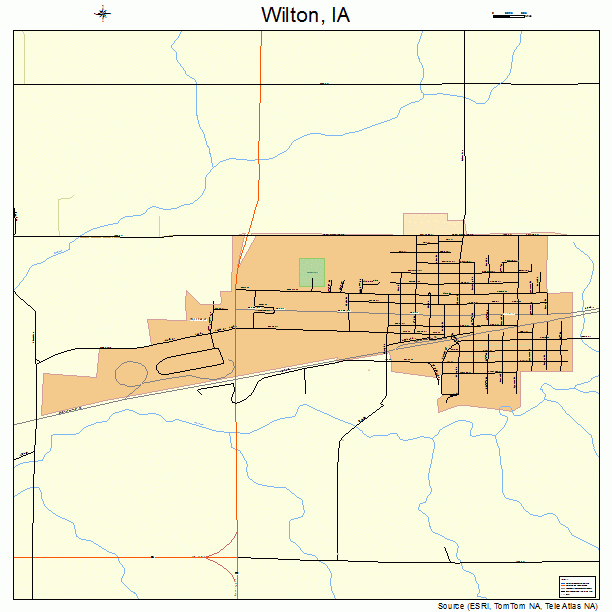 Wilton, IA street map