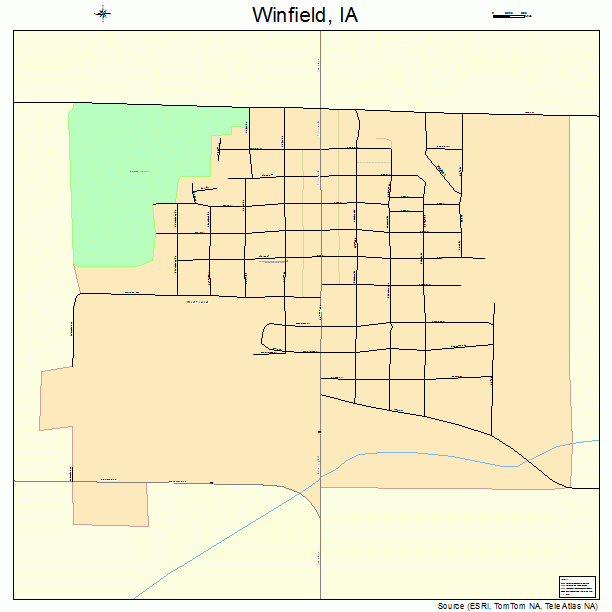 Winfield, IA street map
