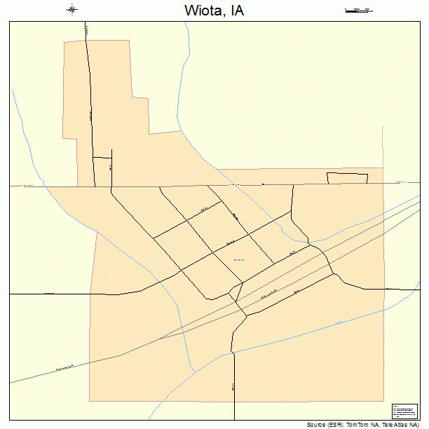 Wiota, IA street map
