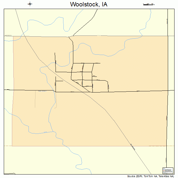 Woolstock, IA street map