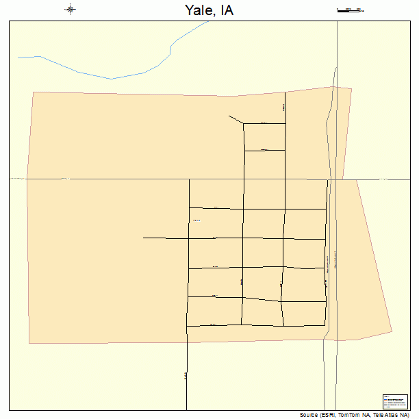 Yale, IA street map