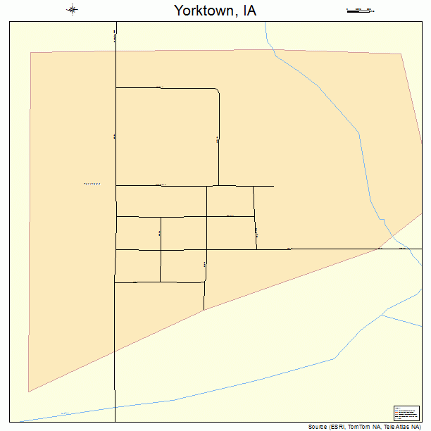 Yorktown, IA street map