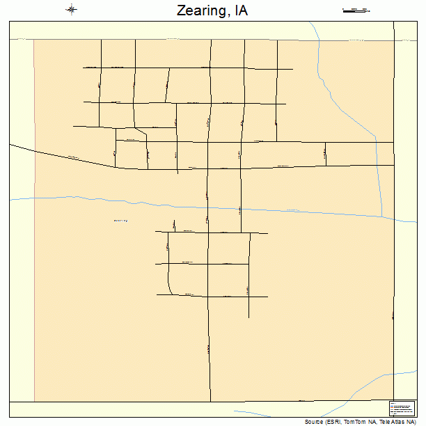Zearing, IA street map