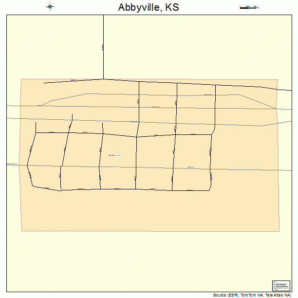 Abbyville, KS street map
