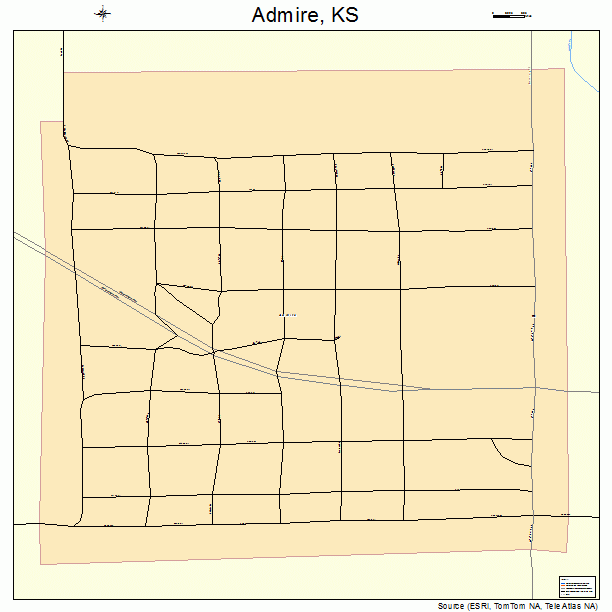 Admire, KS street map