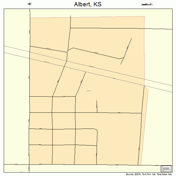 Albert, KS street map