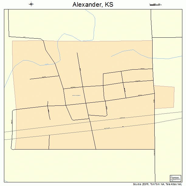 Alexander, KS street map