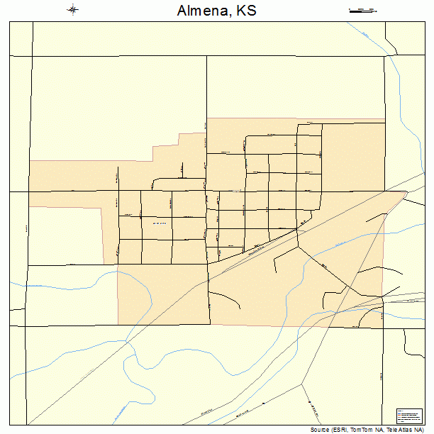Almena, KS street map