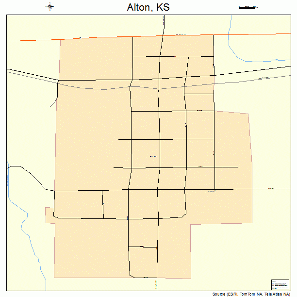 Alton, KS street map