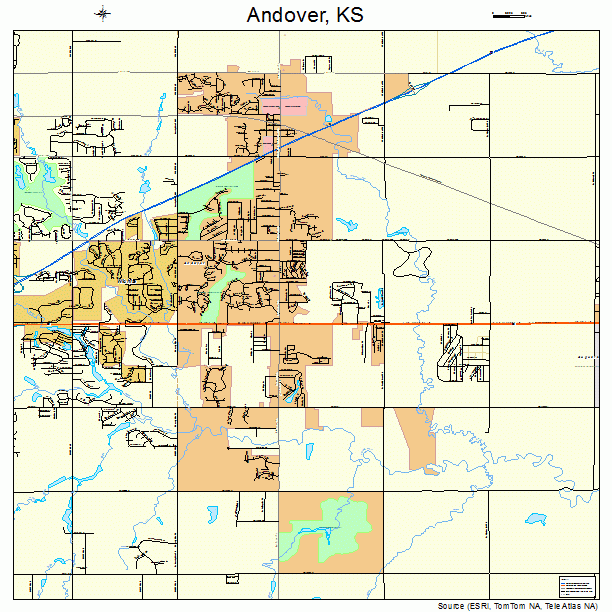 Andover, KS street map