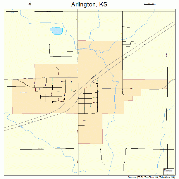 Arlington, KS street map