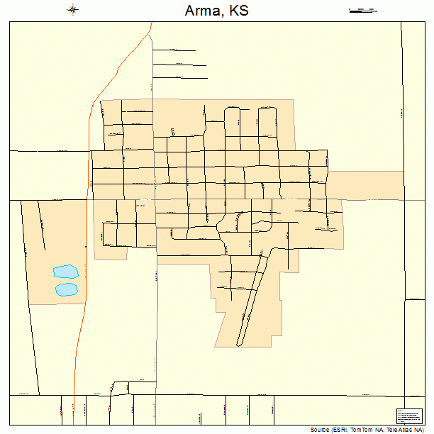 Arma, KS street map