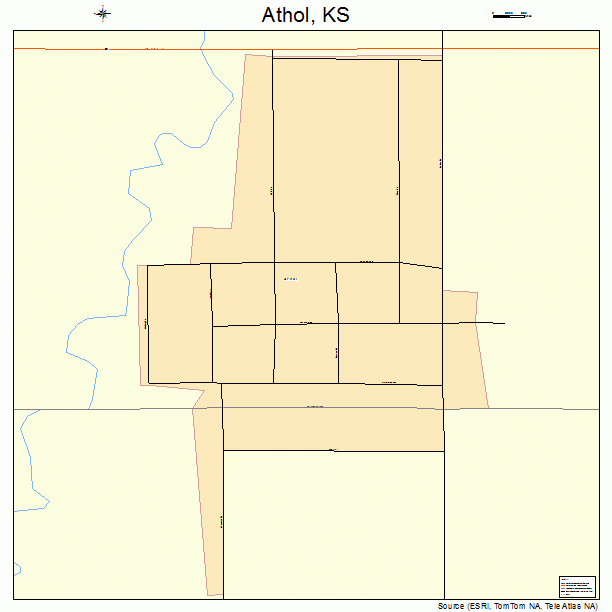Athol, KS street map