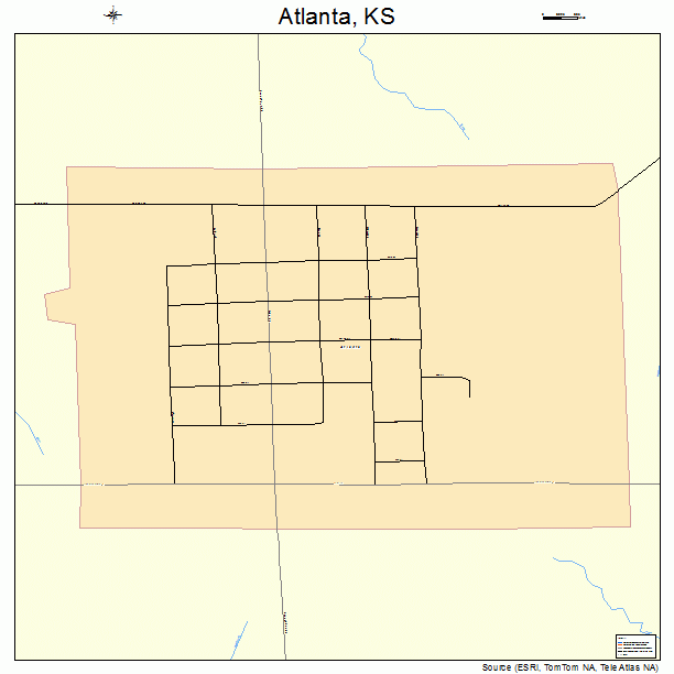 Atlanta, KS street map