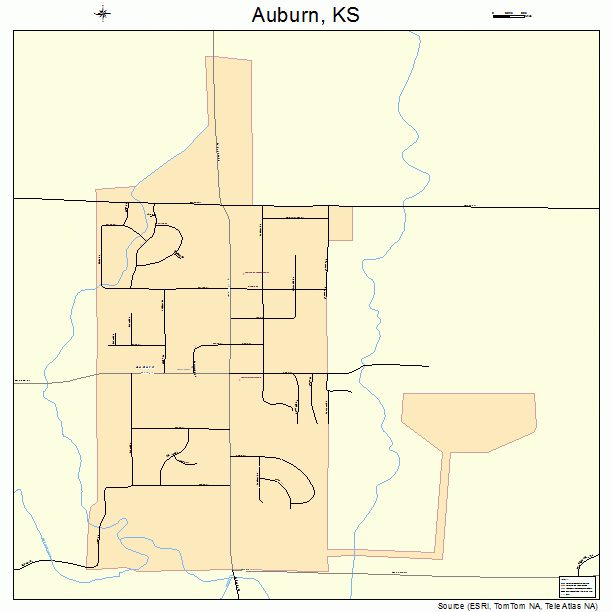 Auburn, KS street map