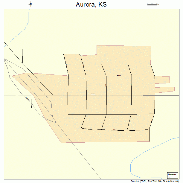 Aurora, KS street map
