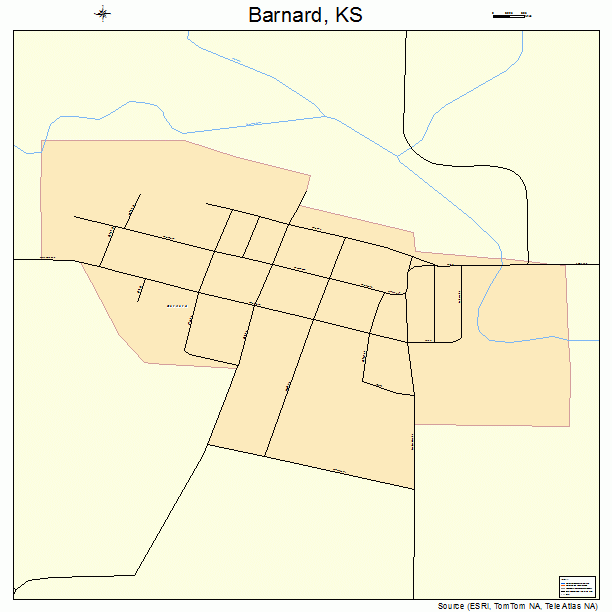 Barnard, KS street map