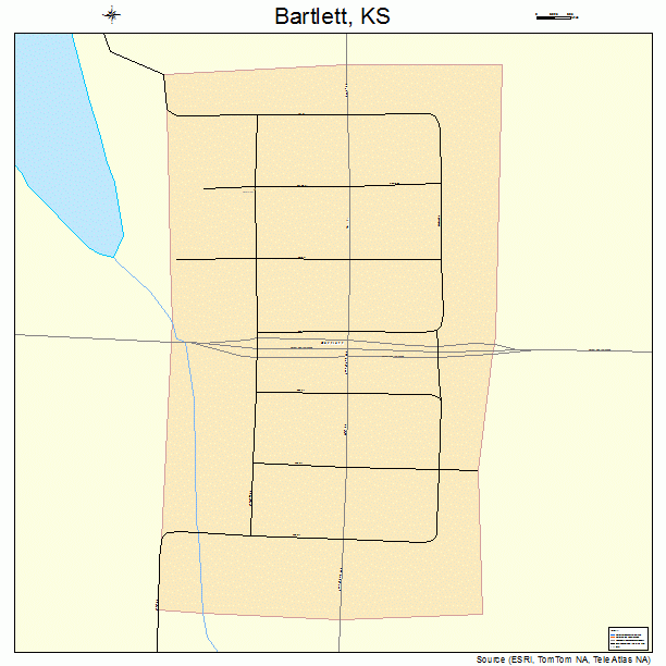 Bartlett, KS street map