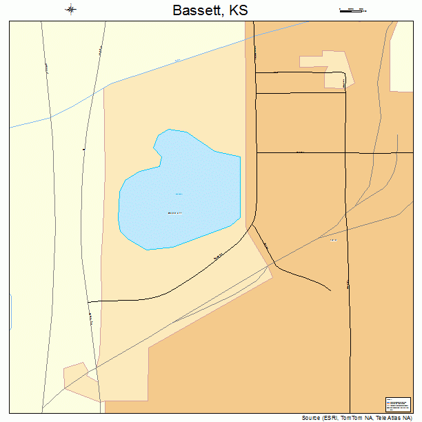Bassett, KS street map