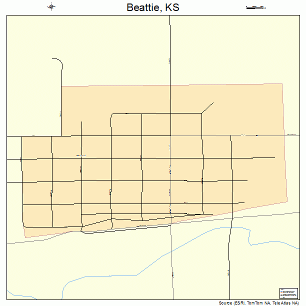 Beattie, KS street map