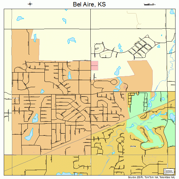 Bel Aire, KS street map