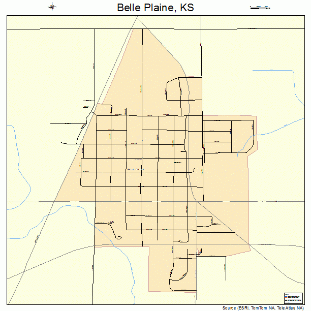 Belle Plaine, KS street map