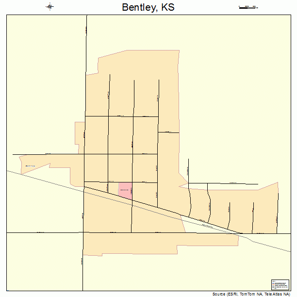 Bentley, KS street map