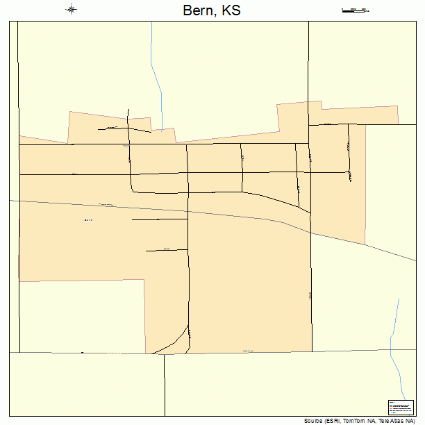 Bern, KS street map