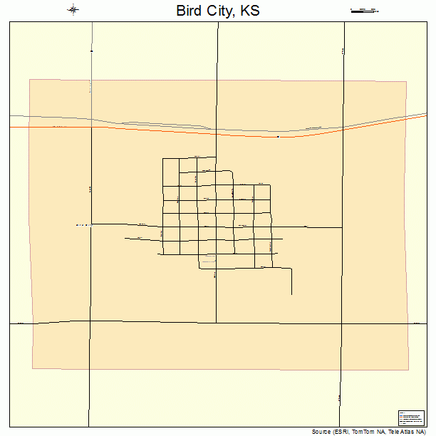 Bird City, KS street map