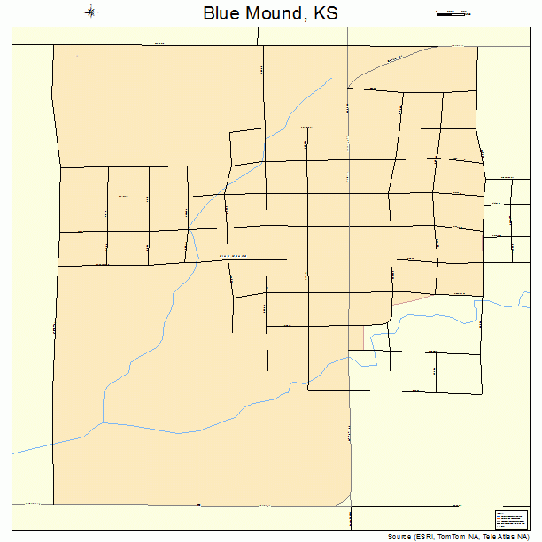 Blue Mound, KS street map