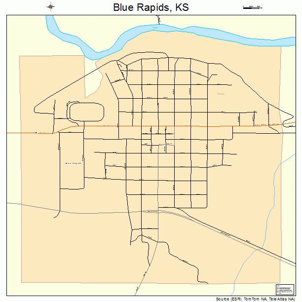 Blue Rapids, KS street map