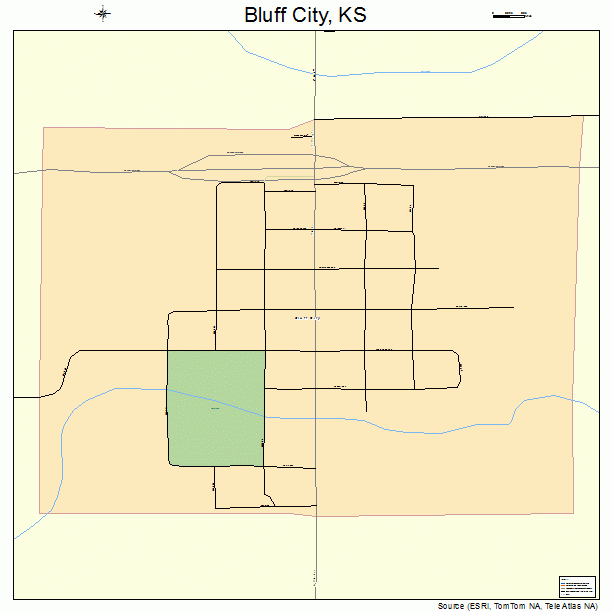 Bluff City, KS street map