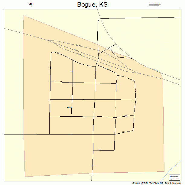 Bogue, KS street map
