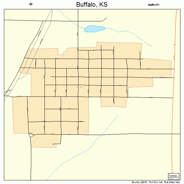 Buffalo, KS street map